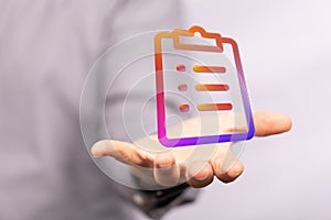 A ticking check box. check boxes cloud