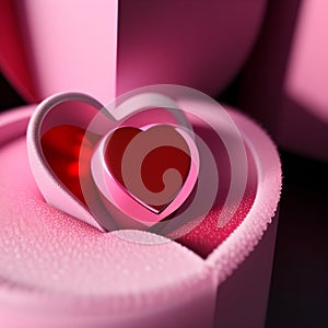 Tickled pink Valentine jewelry box