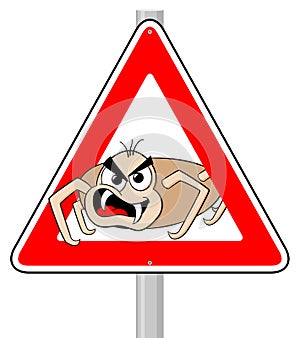 Ticks warning sign