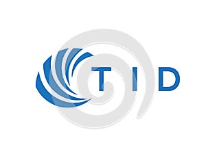 TID letter logo design on white background. TID creative circle letter logo