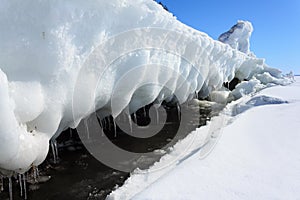 Tidal crack, White sea