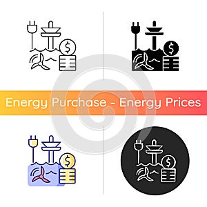Tidal energy price icon