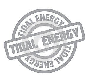 Tidal Energy rubber stamp