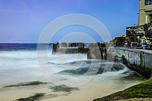 Tidal natural pool at Coogee Beach Sydney