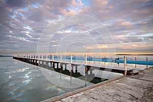 Tidal pool at sunrise