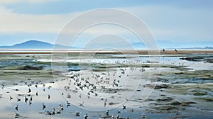 tidal salt marsh landscape