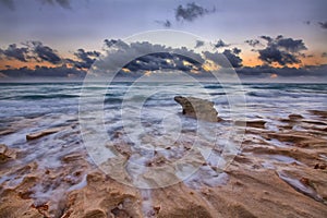 Tide coming in at sunrise - Carlin Park, Jupiter, Florida