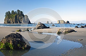 Tide Flow At Second Beach photo
