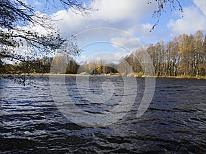Tide high water on the river
