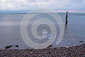 The Tide Retreats From The Shoreline On The Bay Of Fundy photo