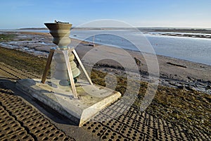 The Tide and time bell at Appledore, North Devon, UK