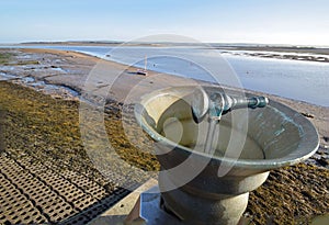 The Tide and time bell at Appledore, North Devon, UK