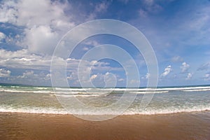 Tide of tropical beach