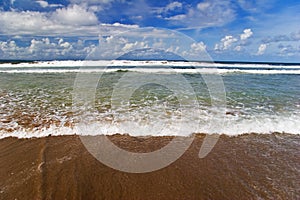 Tide of tropical beach