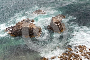 Tides at Nugget Point Lighthouse photo