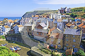 Tides out in, Staithes Beck, Yorkshire Moors, England