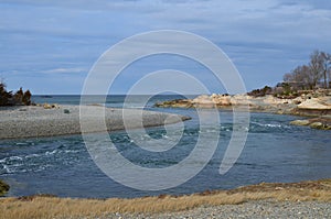 Tides Turning in Cohasset Massachusetts as Seen From Jerusalum R