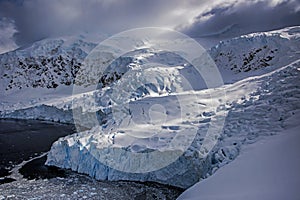 Tidewater glacier, Neko Harbour, Antarctica