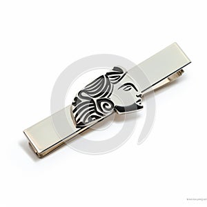 Tie Bar With Tamara De Lempicka-inspired Woman\'s Head Design