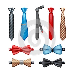 Tie And Bow Tie Set