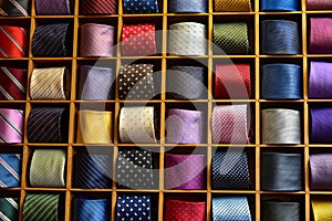 Tie cravat color display