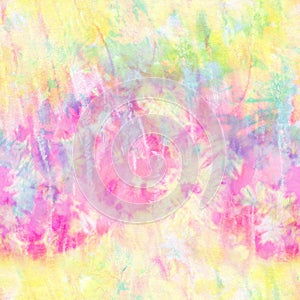 Tie Dye Abstract Rainbow Pastel Watercolour Print