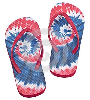 Tie Dye Flip Flop Sandals