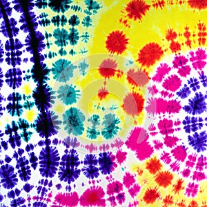 Tie Dye Inked Psychedelic Spiral Surface Art