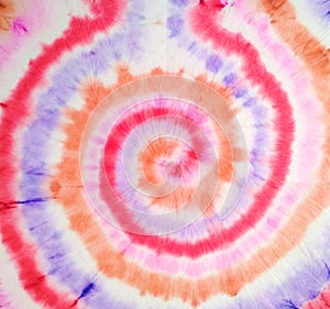 Tie Dye Pattern. Organic Aquarelle Dirty Painting. Tie Dye Hippie Pattern. Rainbow Artistic Circle. Tie dye Swirl.