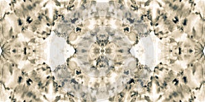 Tie Dye Pattern. Sepia Grunge Texture.