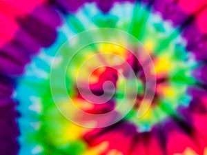 Tie dye rainbow blur