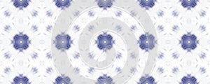 Tie Dye Seamless Pattern. Ethnic Pattern. Psychedelic Geo Borders. Blue Boho Prints. Abstract Background. Indigo Tie Dye Rug.