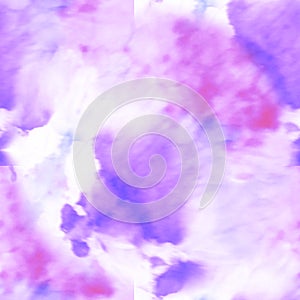 Tie Dye Seamless Texture. Magenta, Blue Shibori