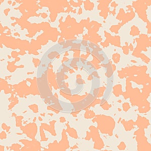 Tie dye shibori seamless pattern. Peach Fuzz color abstract texture