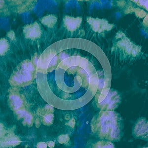 Tie Dye Spiral. Green Batik Print. Tye Dye Art