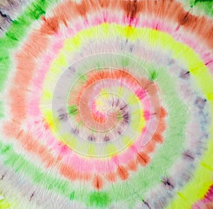 Tie Dye Spiral. Organic Fashion Dirty Painting. Rainbow Tie Dye Spiral. Rainbow Artistic Circle. Tiedye Swirl. Floral Spiral