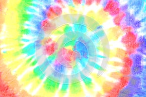 Tie dye spiral shibori colorful watercolour abstract background photo