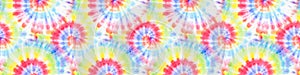 Tie Dye Spiral. Trendy Spiral Dirty Art. Rainbow Tie Dye Spiral. Rainbow Artistic Circle. Tiedye Swirl. Vibrant Seamless Fabric.