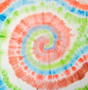 Tie Dye Spiral. Vibrant Fashion Dirty Paint. Trendy Tie Dye Pattern. Rainbow Artistic Circle. Tiedye Swirl.