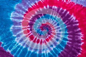 Tie Dye Swirl Design in Retro Abstract Psychedelic Pattern