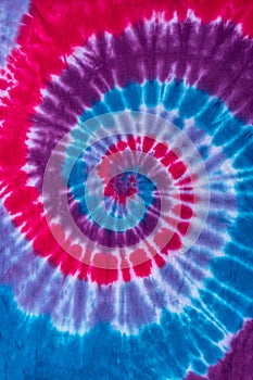 Tie Dye Swirl Design in Retro Abstract Psychedelic Pattern