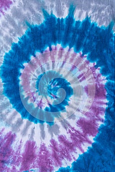 Tie Dye Swirl Design in Retro Abstract Psychedelic Pattern