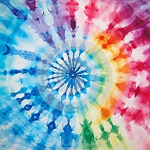 Tie-dye On White Background: Calm And Meditative Designs