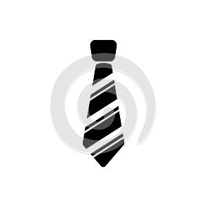 Tie Icon in trendy flat style isolated on grey background. Necktie symbol for your web site design, logo, app, UI