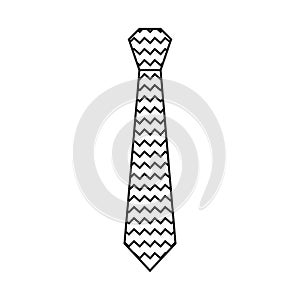 Tie icon vector. Necktie illustration sign. Cravat symbol or logo.