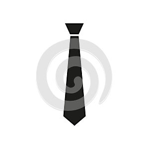 Tie icon vector. Necktie illustration sign. Cravat symbol or logo. photo