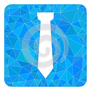Tie Low-Poly Mocaic Icon