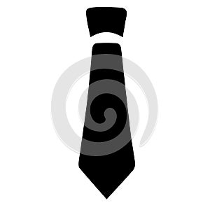 Tie vector icon eps 10. Necktie business symbol
