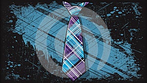 Men's Tie Isolated on White Background Vector Illustration for Formal Wear Design