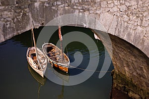 Tied boats, nocturnal take